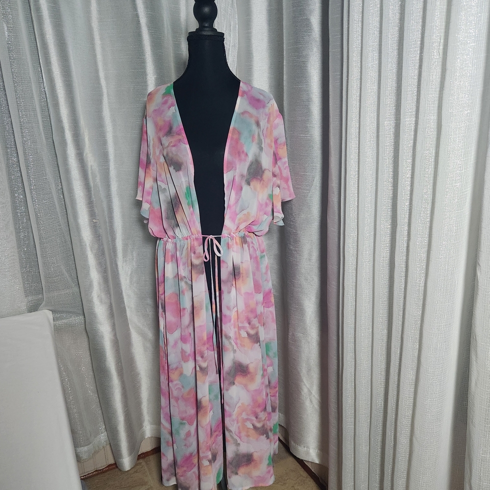 Torrid Multicolor Kimono Top